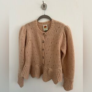 FARM Rio Women's Camel Cardigan Sweater